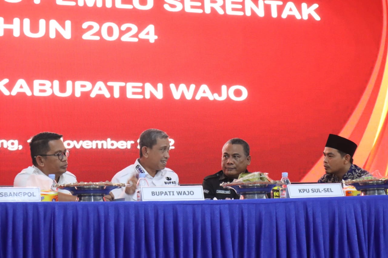 Rakor Pemetaan TPS Pemilu Serentak 2024, Bupati Wajo Minta Cermati